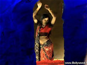 Indian brown-haired Dance Gracefully